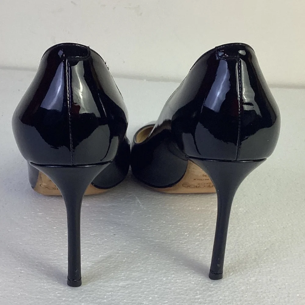 Jimmy Choo Romy Black Patent Pump - 39.5 - Picture 4 of 9
